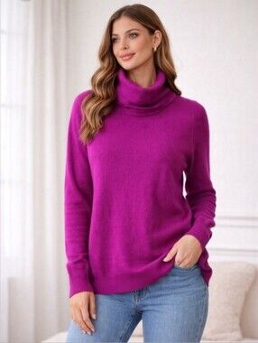 DVF Ahiga Cowl Neck Cashmere Sweater, Sz S